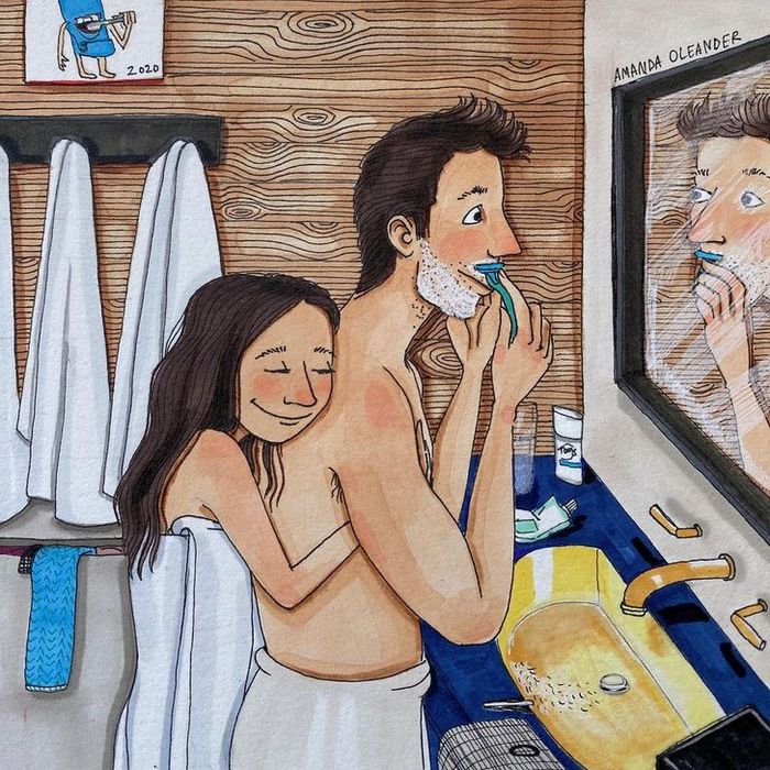 Artista retrata como é o lado tácito do amor quando ninguém está olhando (24 fotos) 12