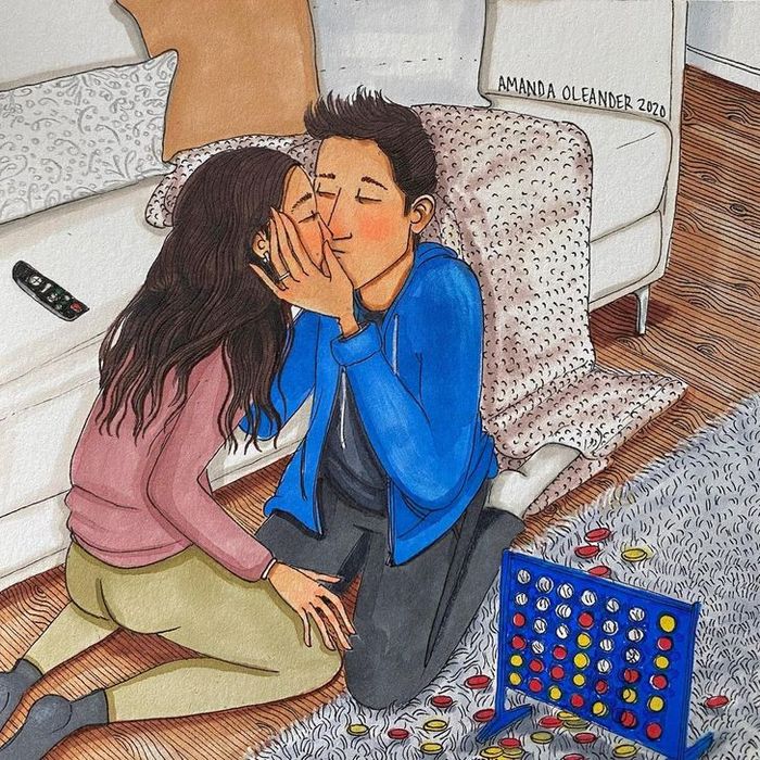 Artista retrata como é o lado tácito do amor quando ninguém está olhando (24 fotos) 20