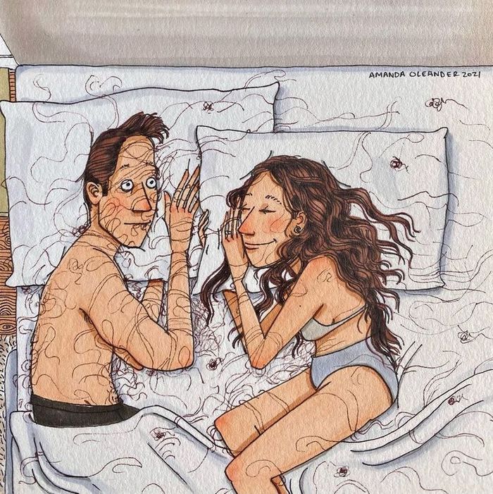 Artista retrata como é o lado tácito do amor quando ninguém está olhando (24 fotos) 24