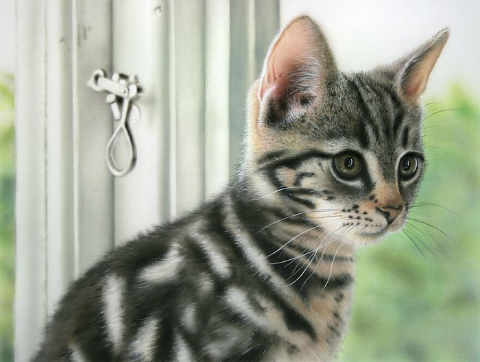 As pinturas deste artista parecem muito realista que acaba parecendo uma fotografia (32 fotos) 26