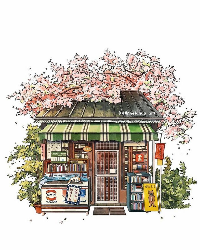 42 desenhos fofos de casas japonesas, de Angela Hao 27
