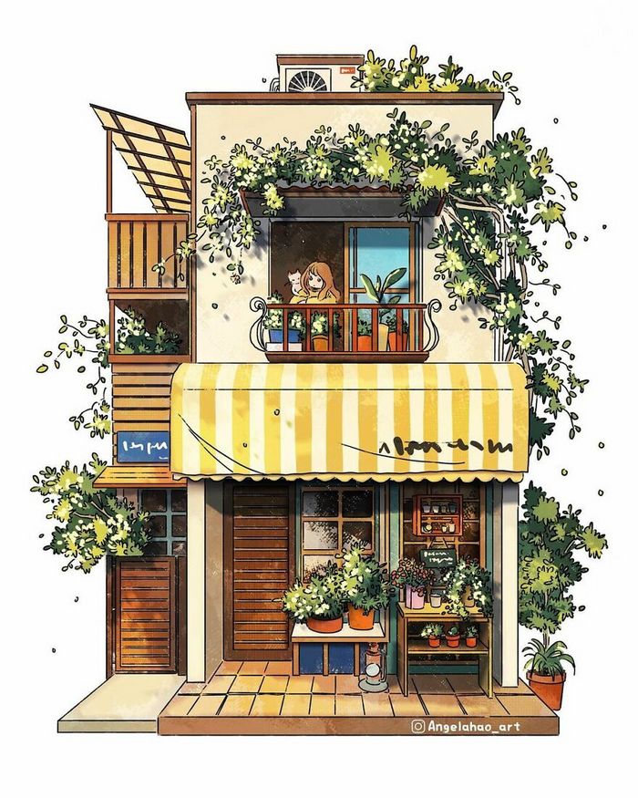 42 desenhos fofos de casas japonesas, de Angela Hao 30
