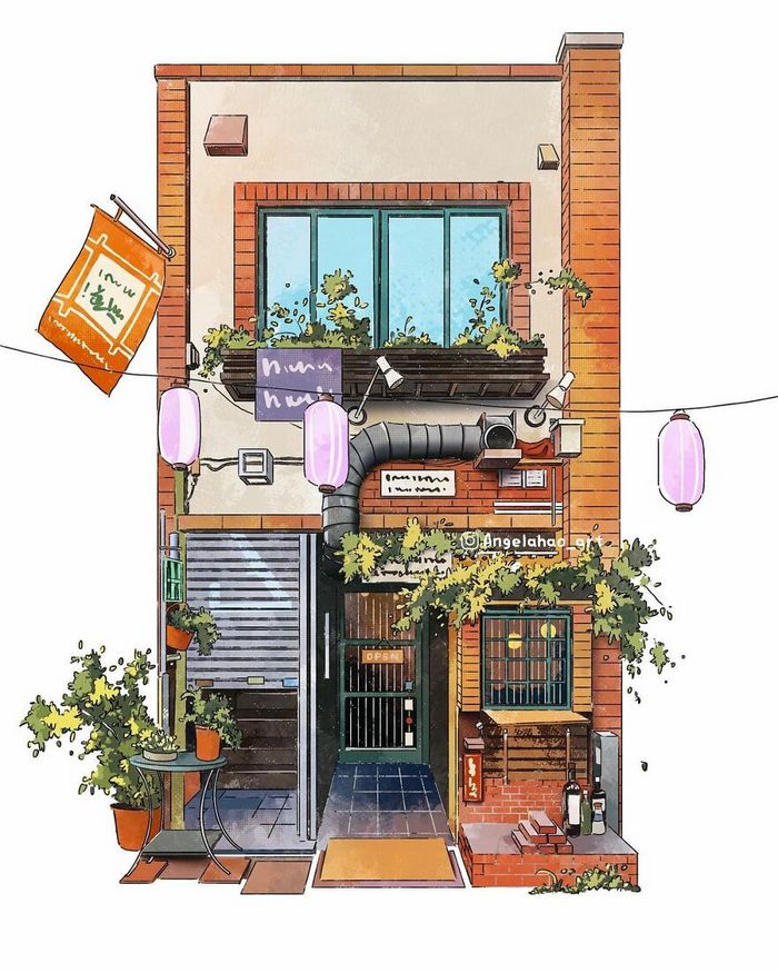 42 desenhos fofos de casas japonesas, de Angela Hao 38