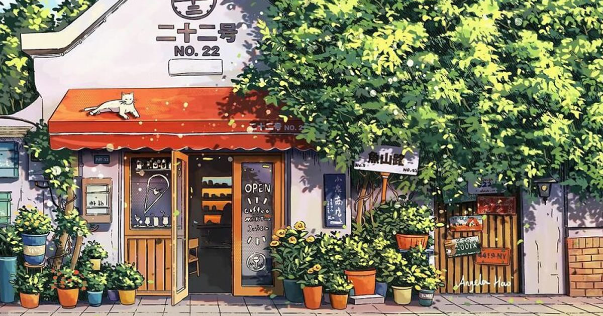 42 desenhos fofos de casas japonesas, de Angela Hao