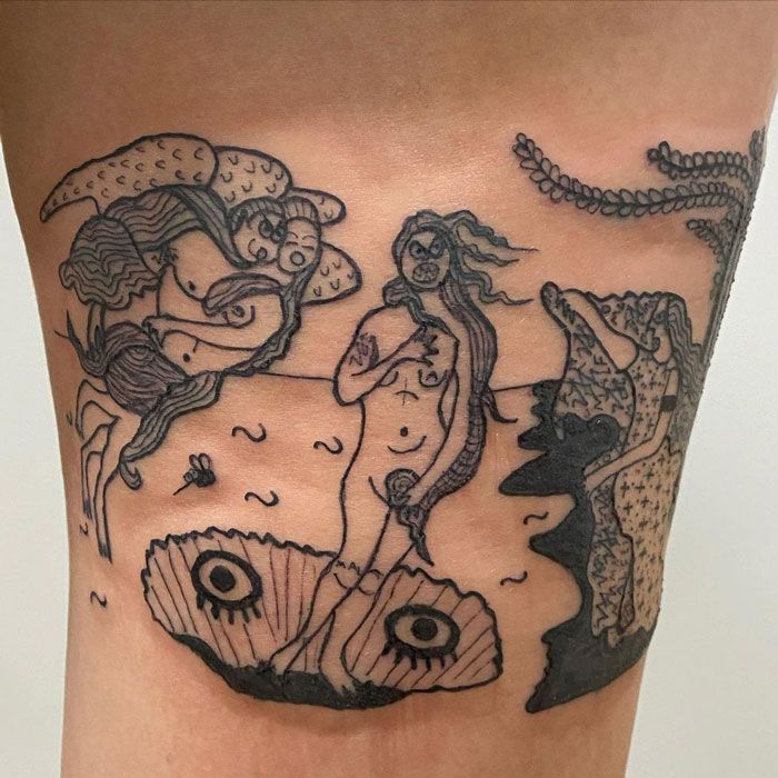 Esta tatuadora não consegue desenhar e é precisamente por isso que seus clientes a escolheram (32 fotos) 9