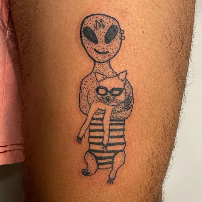 Esta tatuadora não consegue desenhar e é precisamente por isso que seus clientes a escolheram (32 fotos) 16