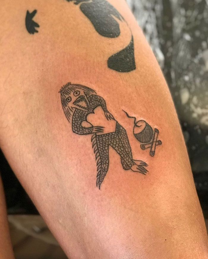 Esta tatuadora não consegue desenhar e é precisamente por isso que seus clientes a escolheram (32 fotos) 21