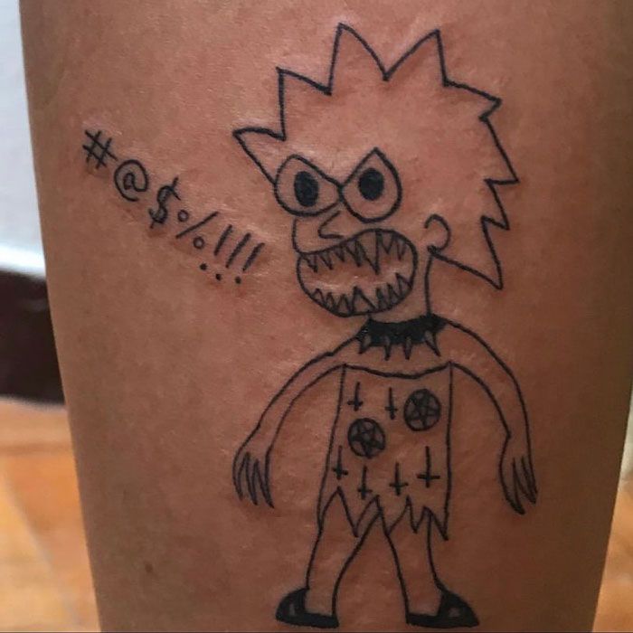 Esta tatuadora não consegue desenhar e é precisamente por isso que seus clientes a escolheram (32 fotos) 27