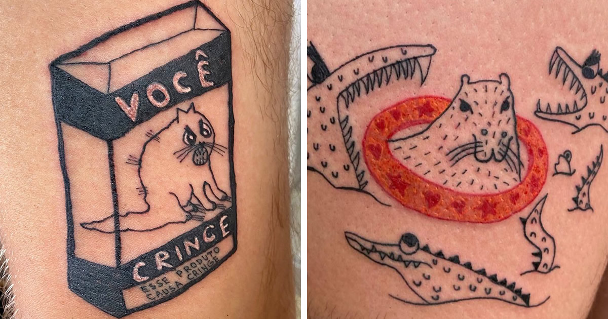 Esta tatuadora não consegue desenhar e é precisamente por isso que seus clientes a escolheram (32 fotos)