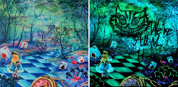 Minhas pinturas brilhantes mostram seus significados ocultos no escuro (29 fotos) 16