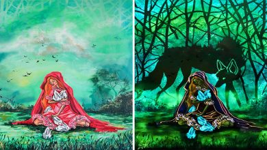 Minhas pinturas brilhantes mostram seus significados ocultos no escuro (29 fotos) 30