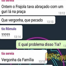 Pense duas vezes antes de meter o pau em alguém no grupo da família