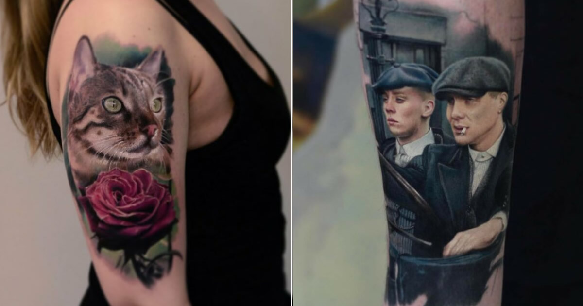 Artista faz tatuagens surpreendentemente realistas, e aqui estão suas 53 melhores