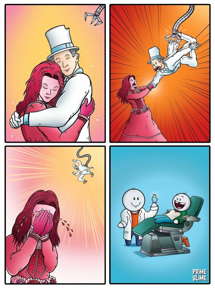 Dupla de artista faz quadrinhos absurdos com finais surpreendentes (16 fotos) 4