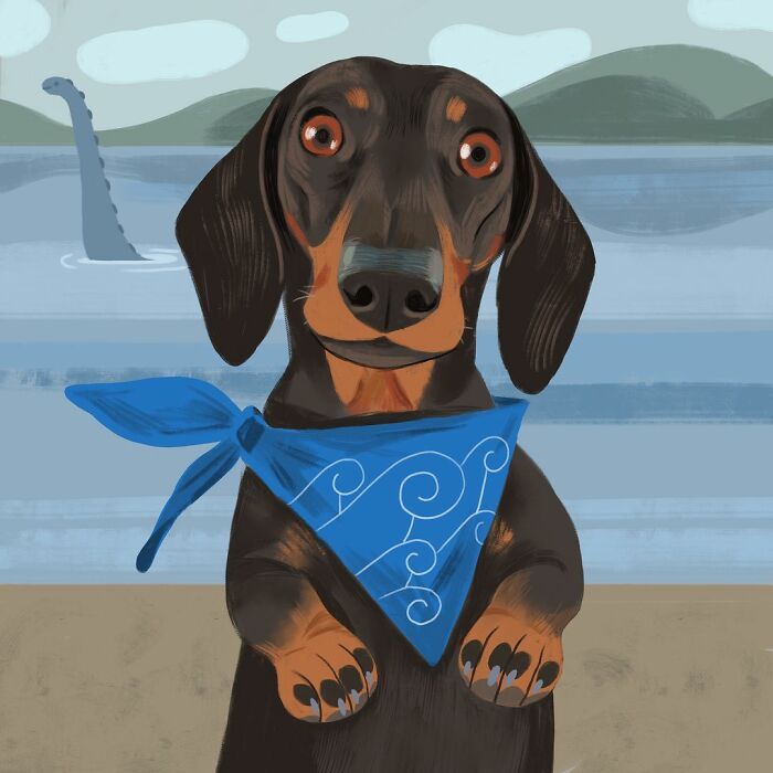 36 ilustrações alegres de animais de estimação criadas por nossos artistas 9