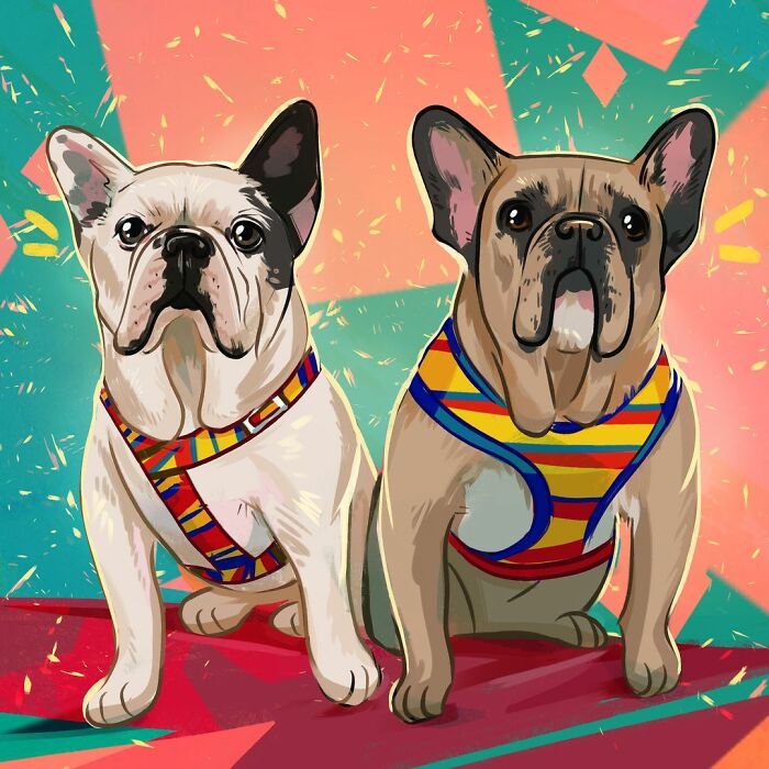 36 ilustrações alegres de animais de estimação criadas por nossos artistas 11