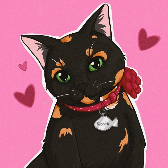 36 ilustrações alegres de animais de estimação criadas por nossos artistas 12