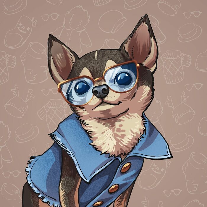 36 ilustrações alegres de animais de estimação criadas por nossos artistas 13