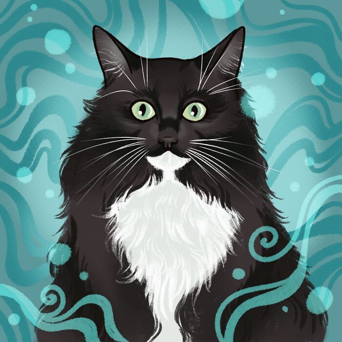 36 ilustrações alegres de animais de estimação criadas por nossos artistas 14