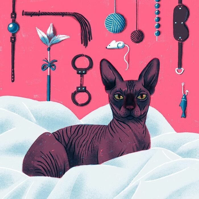 36 ilustrações alegres de animais de estimação criadas por nossos artistas 19