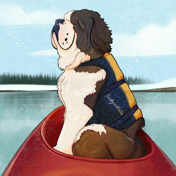 36 ilustrações alegres de animais de estimação criadas por nossos artistas 23