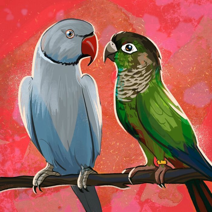 36 ilustrações alegres de animais de estimação criadas por nossos artistas 25