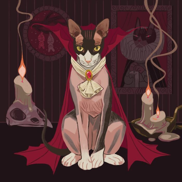 36 ilustrações alegres de animais de estimação criadas por nossos artistas 26