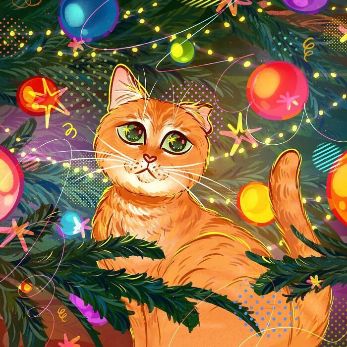 36 ilustrações alegres de animais de estimação criadas por nossos artistas 27