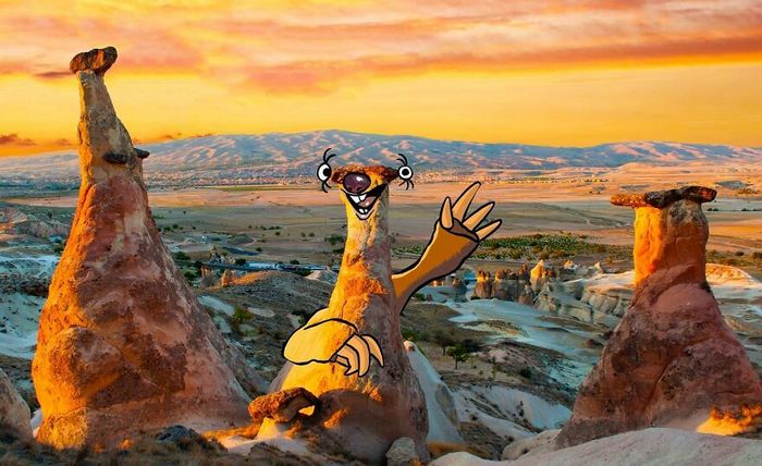 42 ilustrações criativas desenhadas em fotos cênicas por Robin Yayla 6