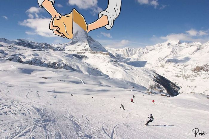 42 ilustrações criativas desenhadas em fotos cênicas por Robin Yayla 14