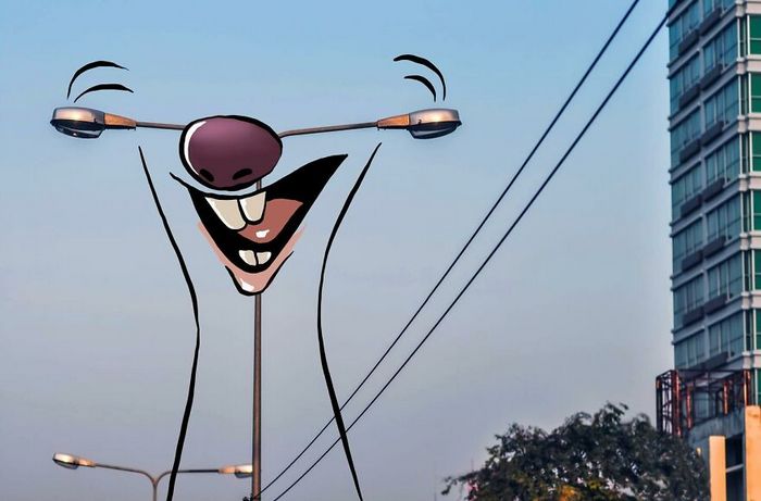 42 ilustrações criativas desenhadas em fotos cênicas por Robin Yayla 28