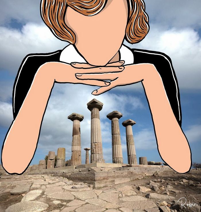 42 ilustrações criativas desenhadas em fotos cênicas por Robin Yayla 33