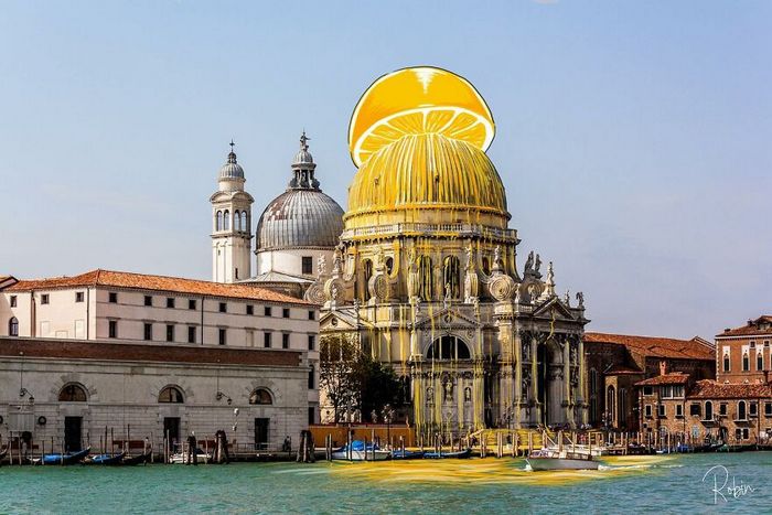 42 ilustrações criativas desenhadas em fotos cênicas por Robin Yayla 42