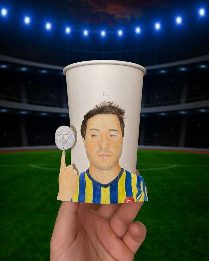 40 ilustrações que este artista desenhou em copos de papel enquanto viajava pelo mundo 36