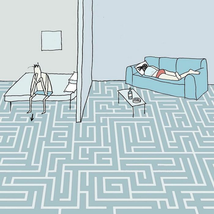 36 ilustrações que tornam as situações mundanas surreais por este artista israelense 8