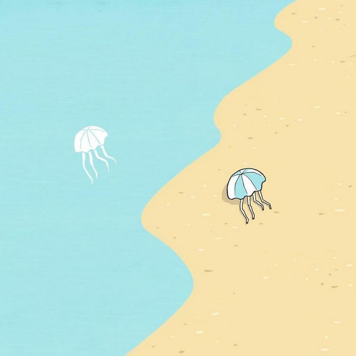 36 ilustrações que tornam as situações mundanas surreais por este artista israelense 26