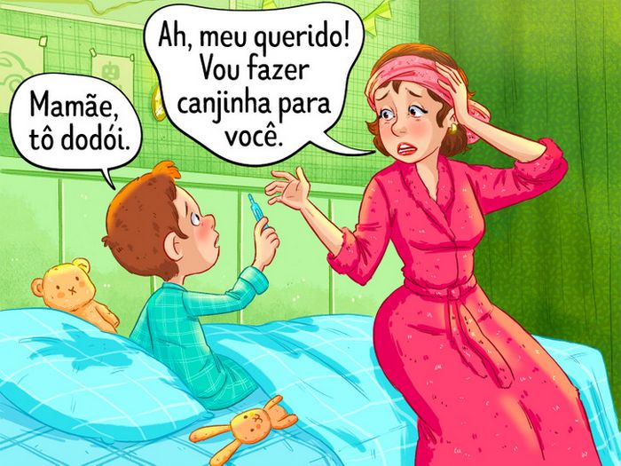 14 proezas que as mães fazem todos os dias 3