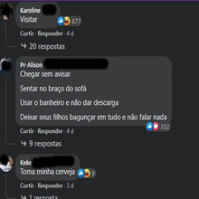 O que uma visita não pode fazer na sua casa?