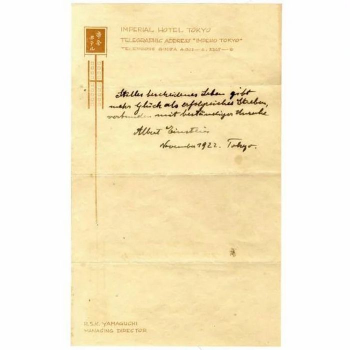 Teoria de Einstein sobre a felicidade