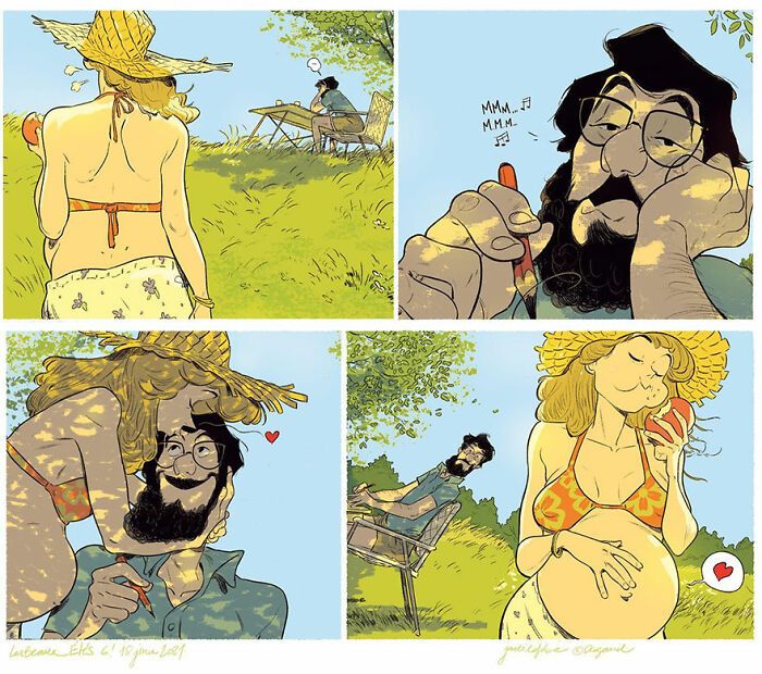 Artista captura perfeitamente a essência de uma família amorosa (37 ilustrações) 3