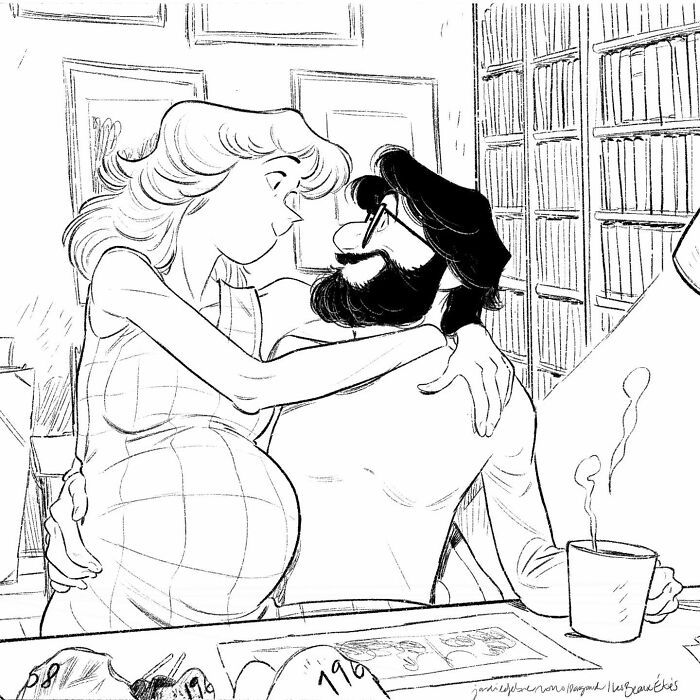 Artista captura perfeitamente a essência de uma família amorosa (37 ilustrações) 22