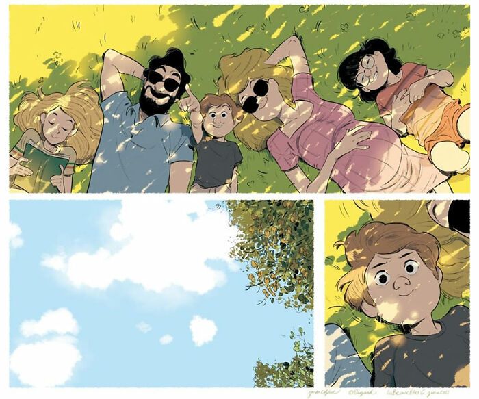 Artista captura perfeitamente a essência de uma família amorosa (37 ilustrações) 30