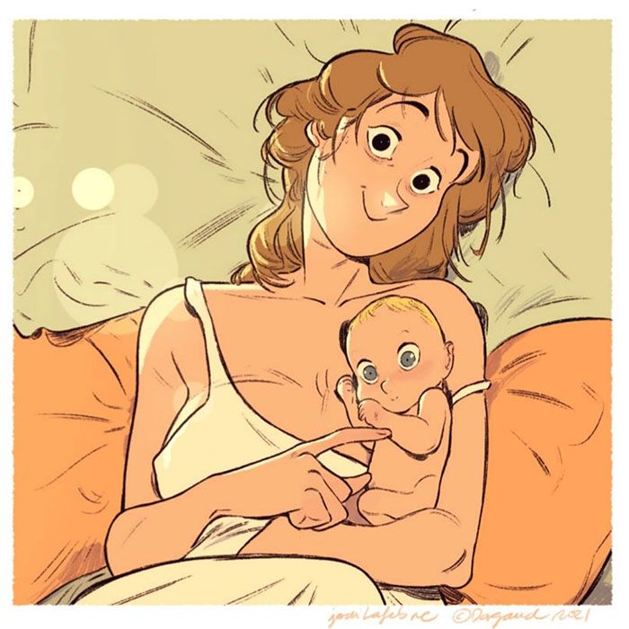 Artista captura perfeitamente a essência de uma família amorosa (37 ilustrações) 35