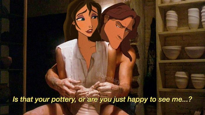 Artista coloca personagens da Disney em todos os tipos de cenários estranhos (55 fotos) 2