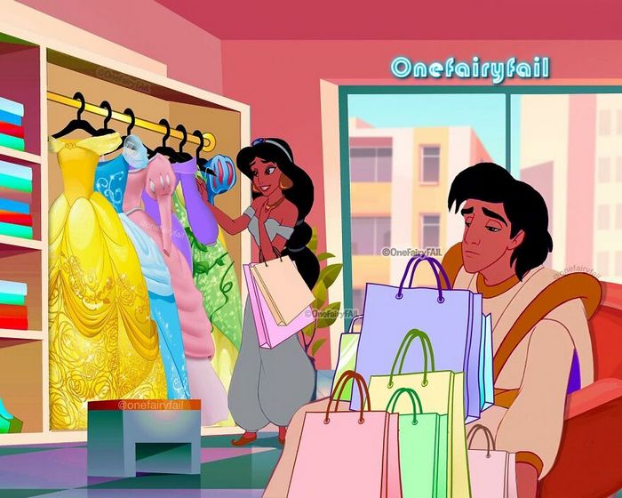 Artista coloca personagens da Disney em todos os tipos de cenários estranhos (55 fotos) 12