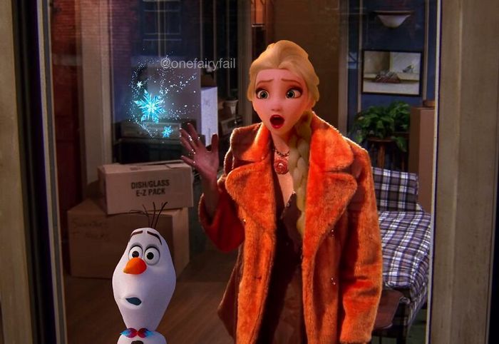 Artista coloca personagens da Disney em todos os tipos de cenários estranhos (55 fotos) 19