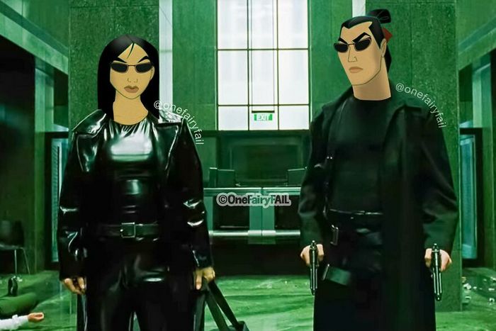 Artista coloca personagens da Disney em todos os tipos de cenários estranhos (55 fotos) 24