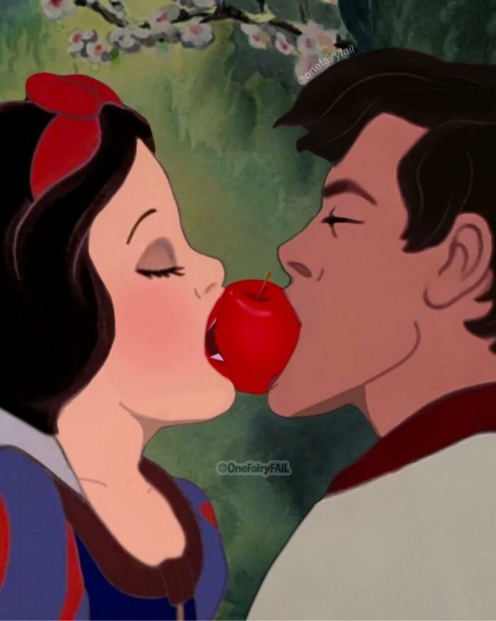 Artista coloca personagens da Disney em todos os tipos de cenários estranhos (55 fotos) 37