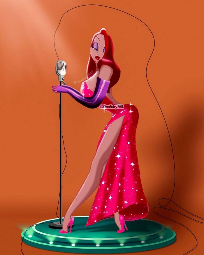 Artista coloca personagens da Disney em todos os tipos de cenários estranhos (55 fotos) 38