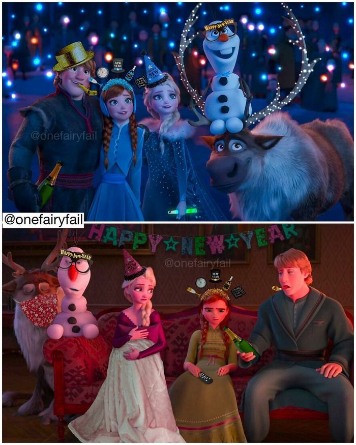 Artista coloca personagens da Disney em todos os tipos de cenários estranhos (55 fotos) 41